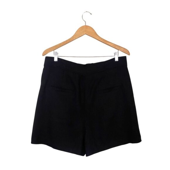 Jason Wu | Linen Blend High Waisted Pleated Shorts - Picture 9 of 11
